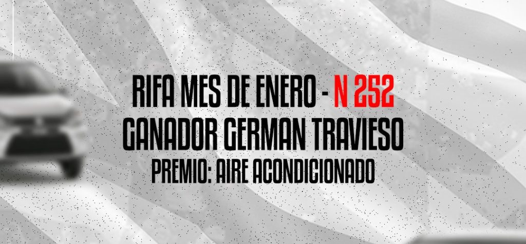 Rifa 2025: Número ganador de Enero –&nbsp;252