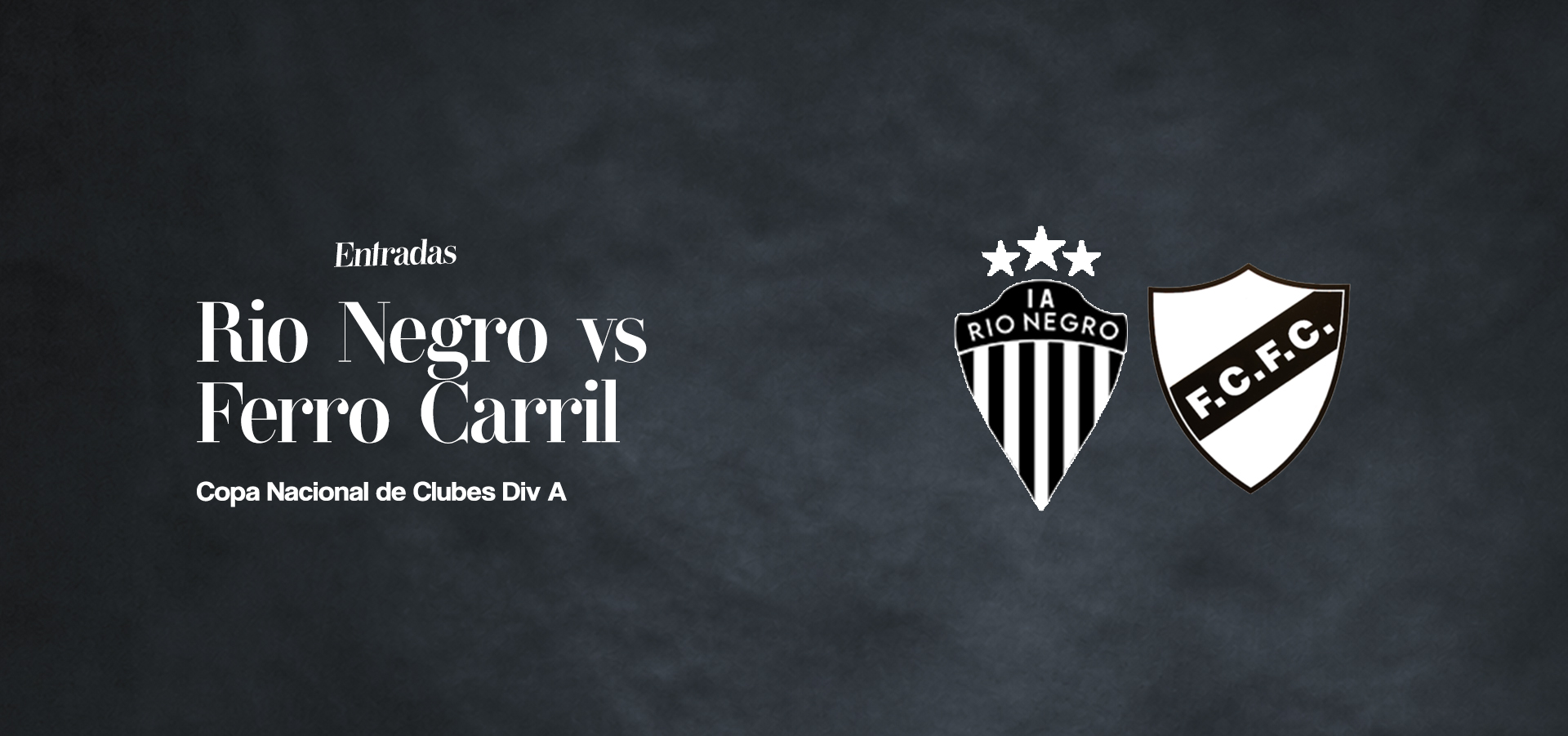 Entradas a la venta para Río Negro vs Ferro Carril por los cuartos de final